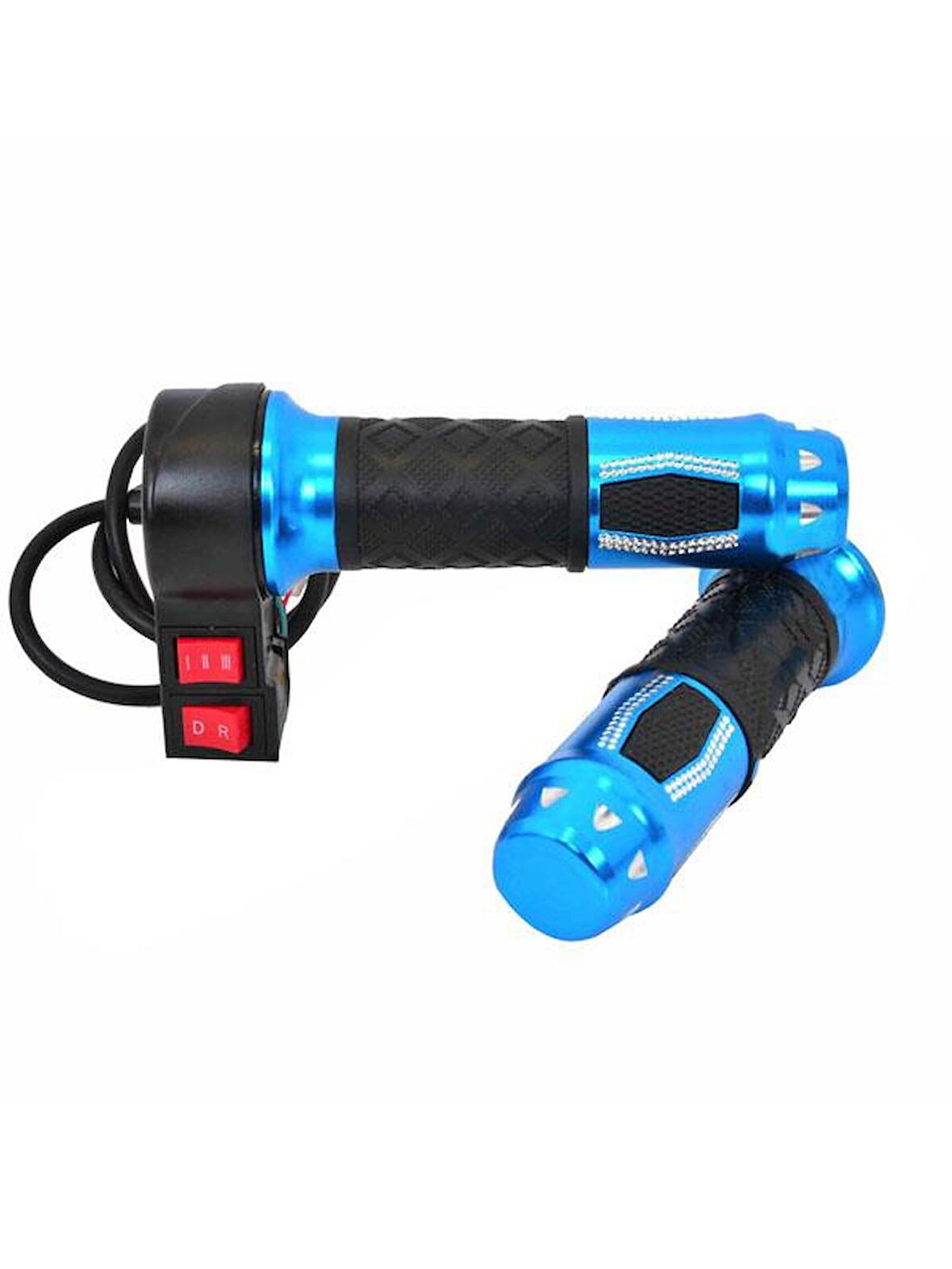GAZ KOLU [TAKIM] [3 VİTES / İLERİ-GERİ] MAVİ - EBIKE 